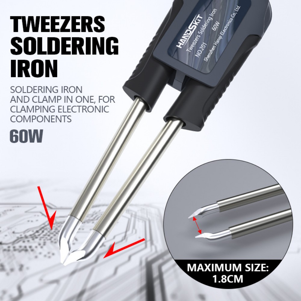 Smd Tweezer Set - Pinza de Soldadura T12 – Mango