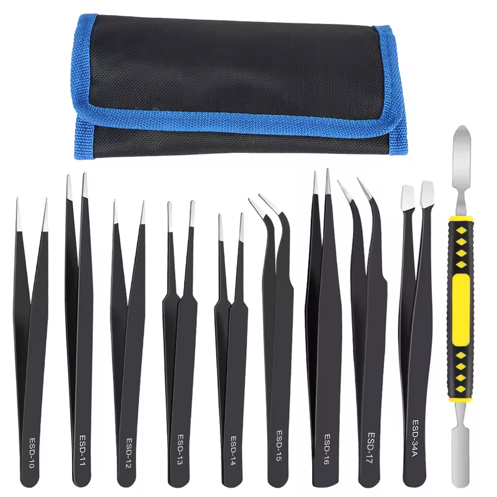 Electronics Repair Services - 10 unids/set de pinzas rectas y