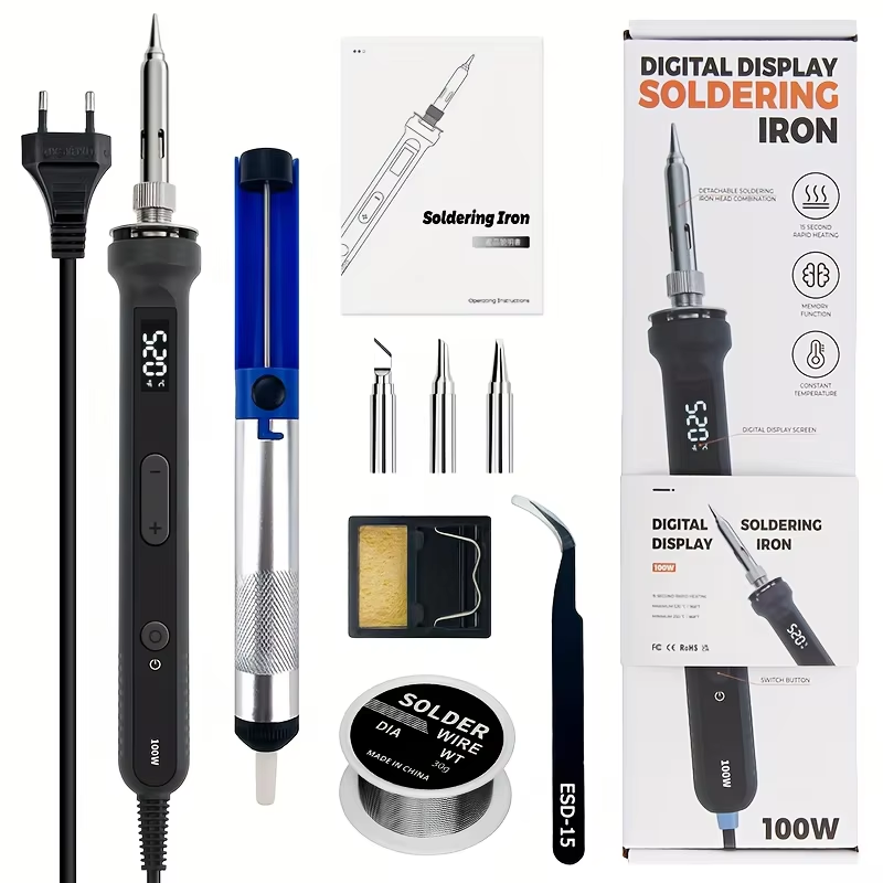Electronics Repair Tools - Kit de soldador digital de 100W,