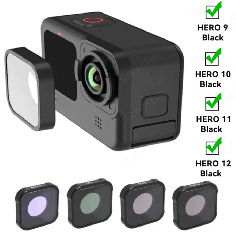 Gopro Action Camera Hero 11 Black - Kit de filtro CPL UV ND8