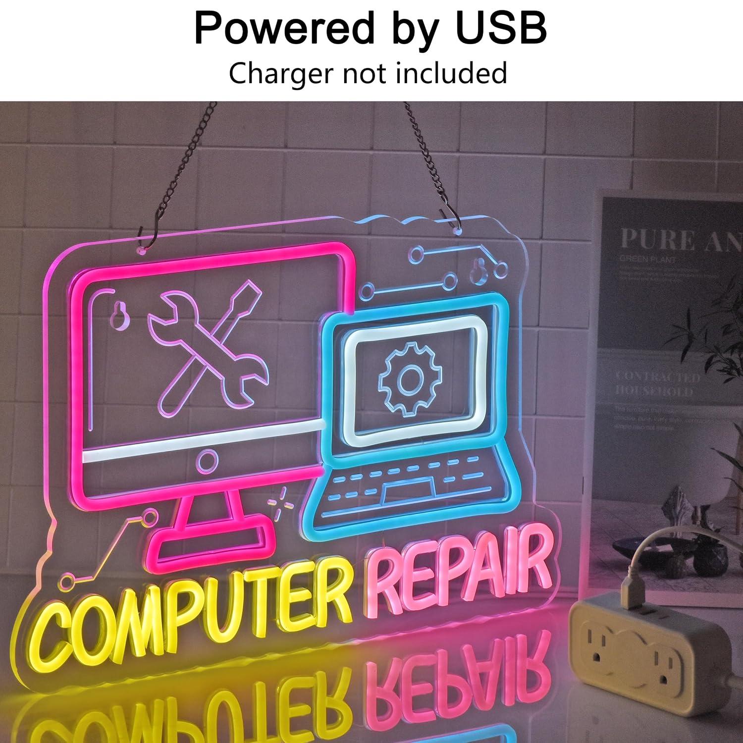 Letrero de Neón para Reparació - Electronics Repair Store reseña y precio