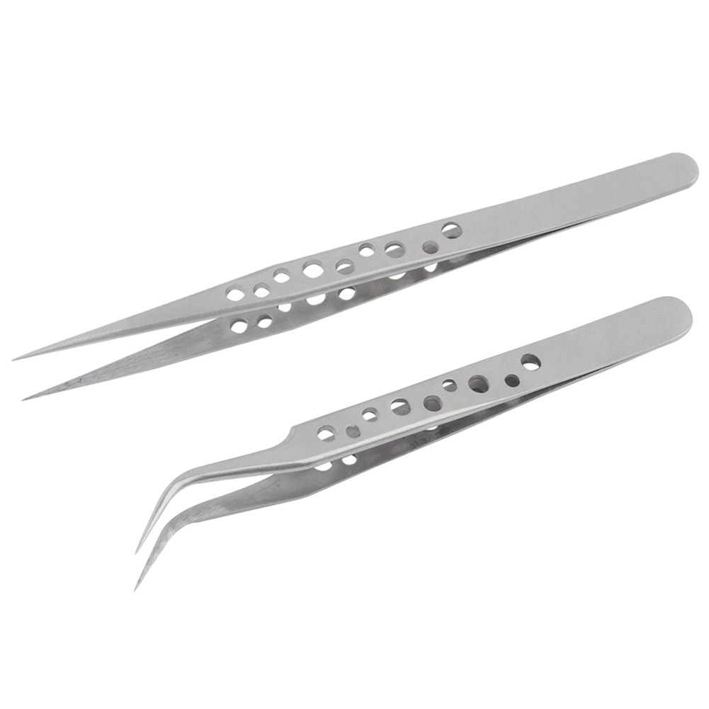 Juego de pinzas de acero inoxi - Smd Tweezer Set reseña y precio